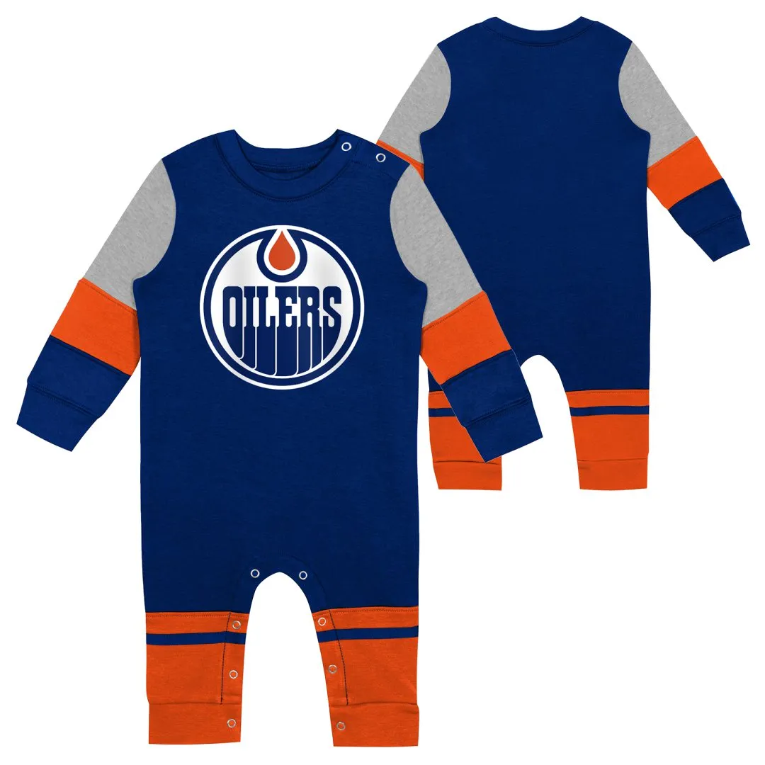 NHL Branded Infant Edmonton Oilers Fierce Goalie Creeper