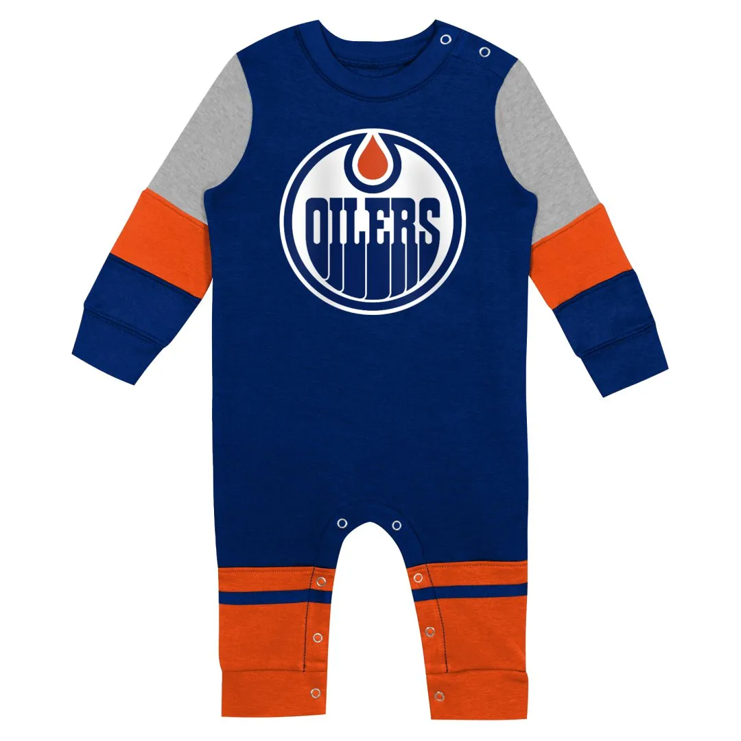 NHL Branded Infant Edmonton Oilers Fierce Goalie Creeper