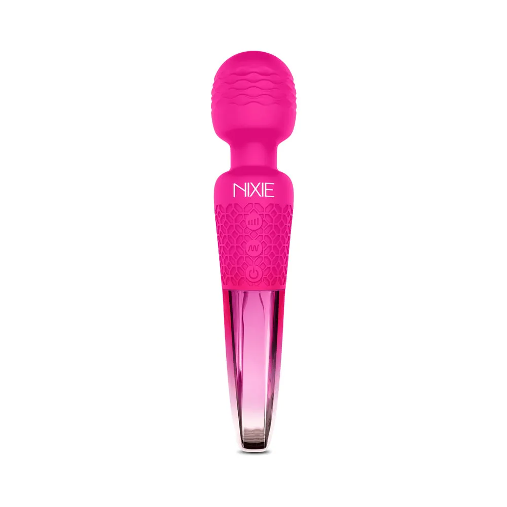 Nixie Rechargeable Wand Massager Pink Ombre Metallic