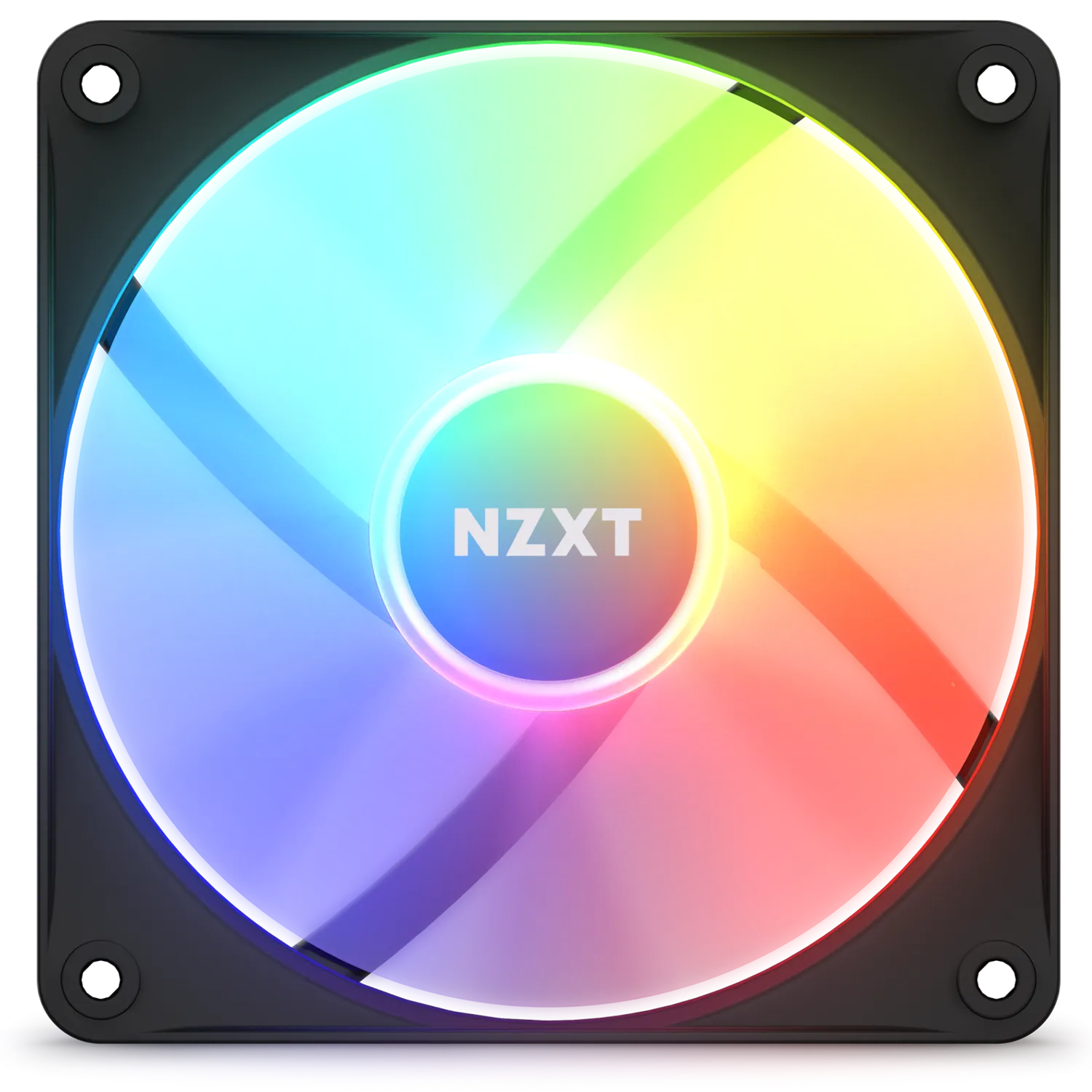 NZXT F120RGB CORE - 120MM HUB-MOUNTED RGB FAN - SINGLE PACK (BLACK)-RF-C12SF-B1