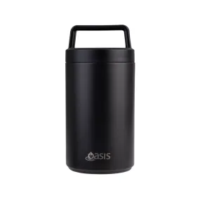 Oasis Stainless Steel Food Flask Black 700ml