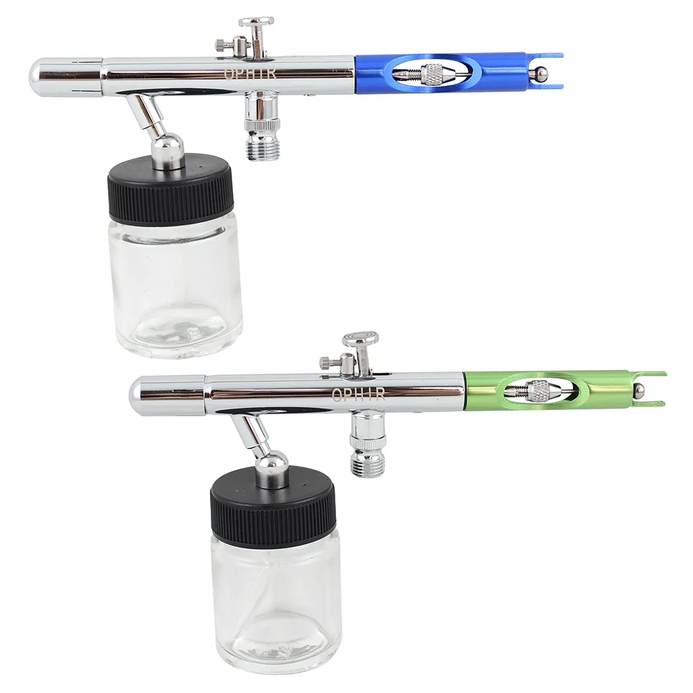 OPHIR Dual Action Airbrush Kit with 6 Pcs 0.35mm Airbrush and Airbrush Holders for Crafts Hobby Tattoo Painting