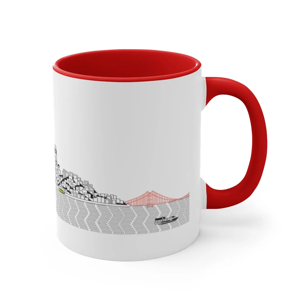 Pacific Ocean Accent Coffee Mug, 11oz