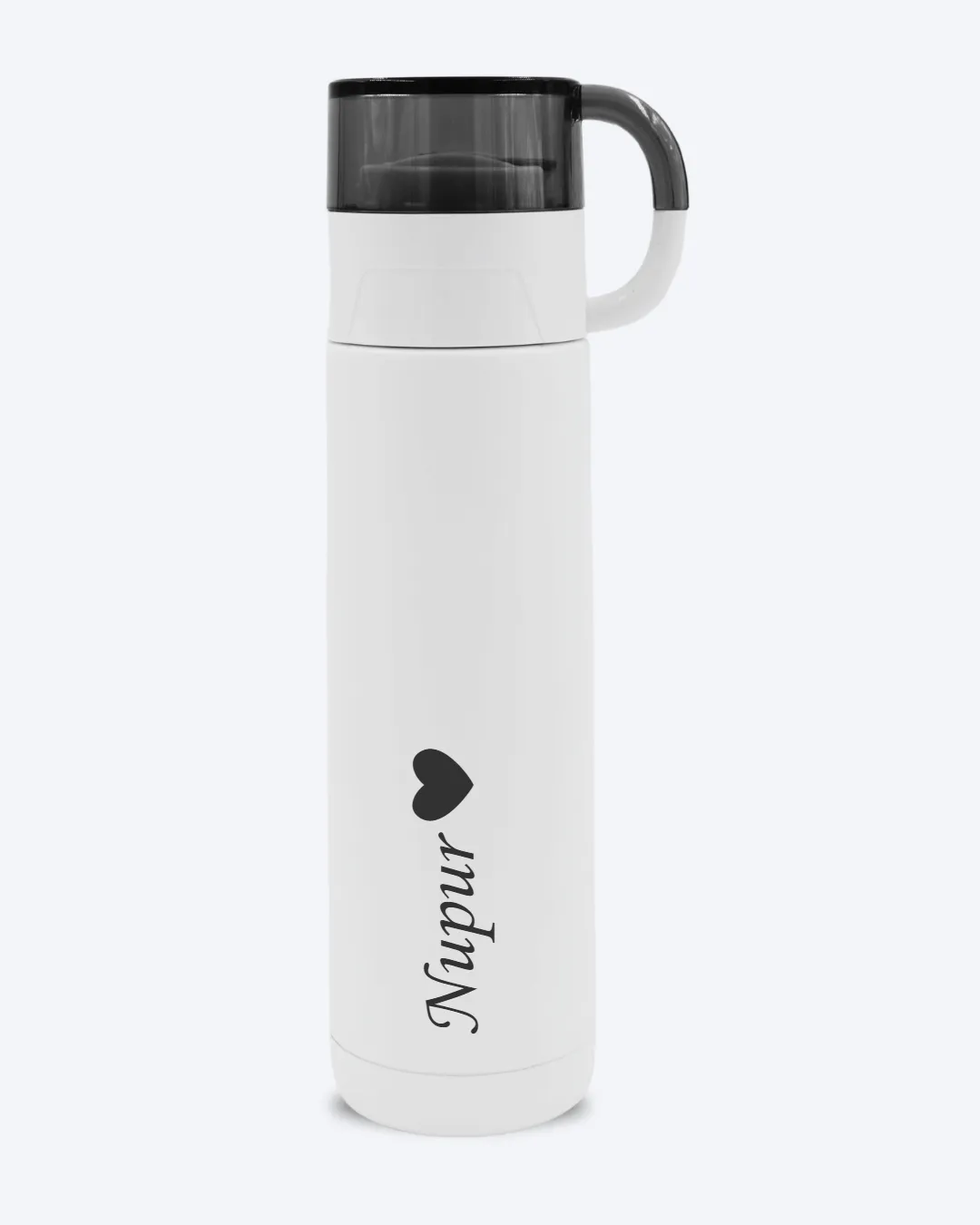 Personalised Thermosteel Cup Bottle White