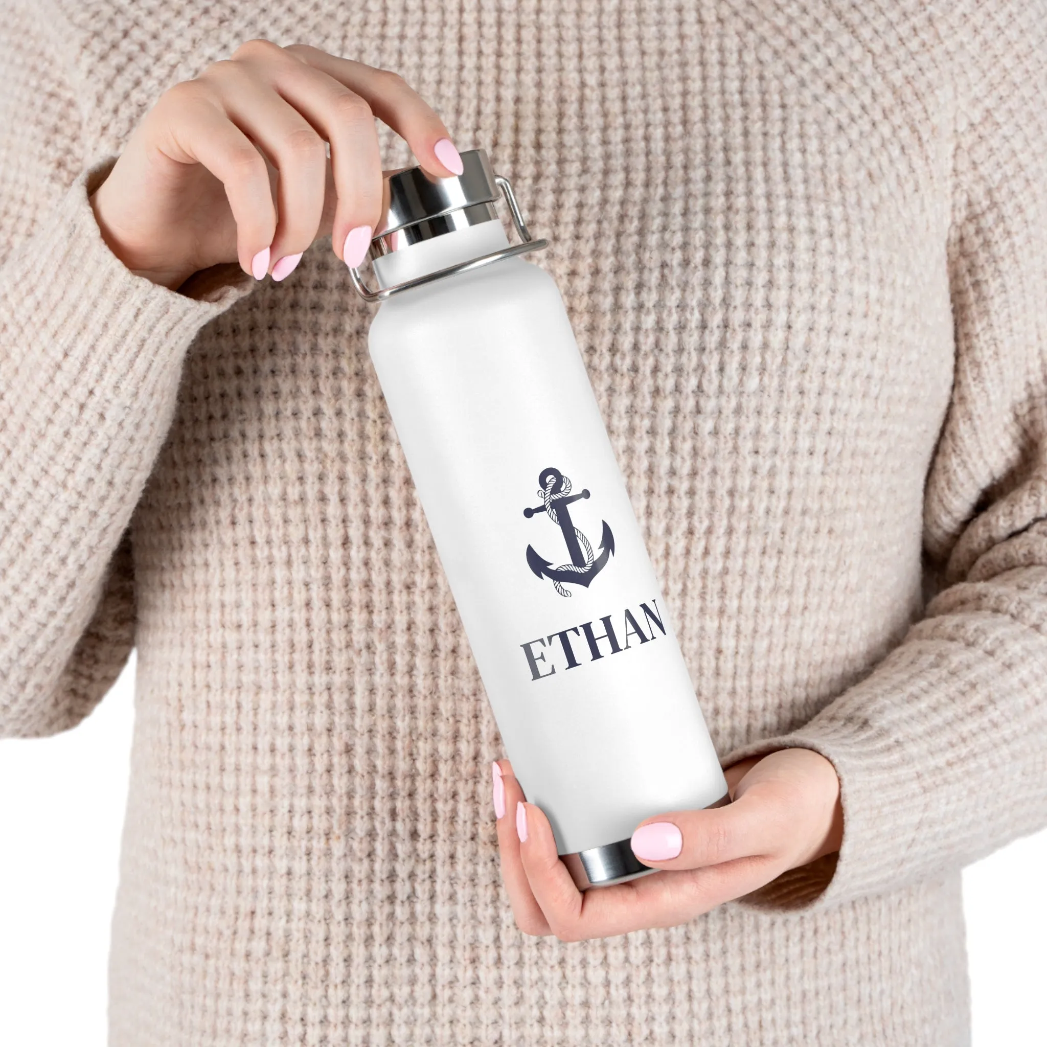 Personalized Anchor Water Bottle