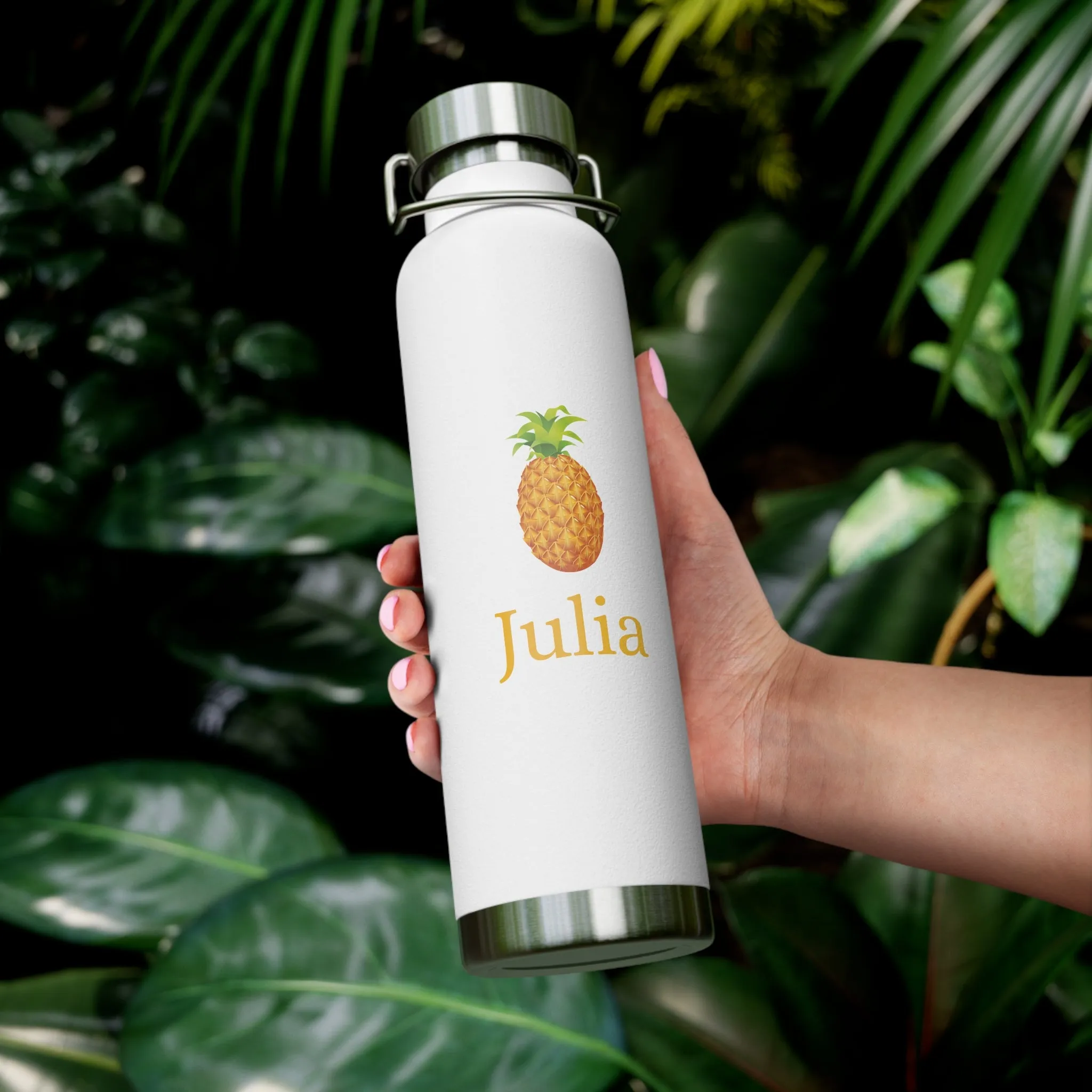 Personalized Pineapple Water Bottle