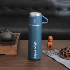 Personalized Thermos Cup For Tea Flask Gift Box Set Stainless Steel Flask - Add Name