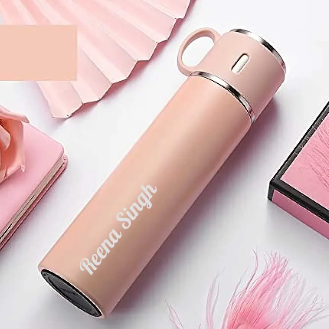 Personalized Thermos Cup For Tea Flask Gift Box Set Stainless Steel Flask - Add Name