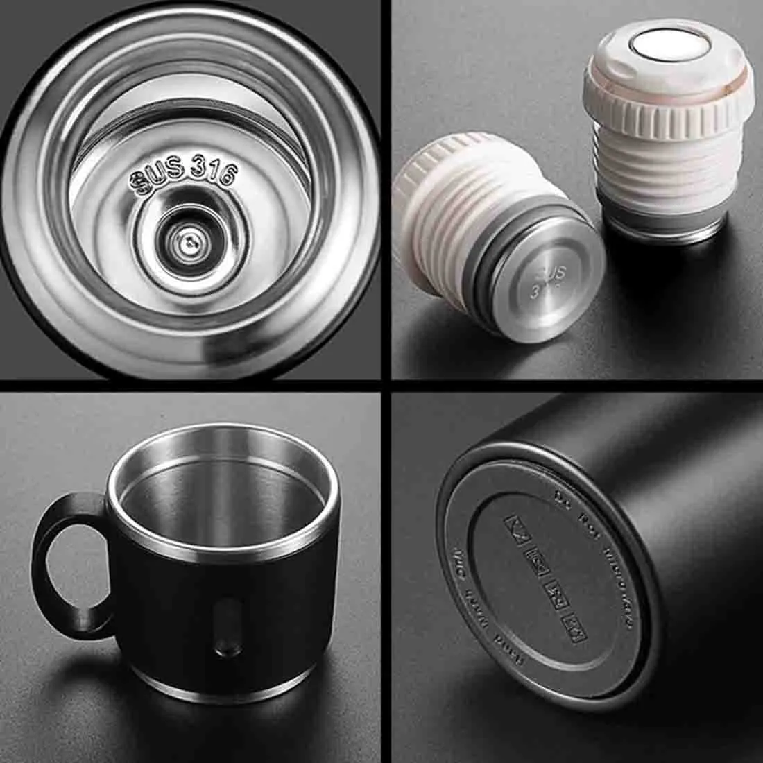 Personalized Thermos Cup For Tea Flask Gift Box Set Stainless Steel Flask - Add Name