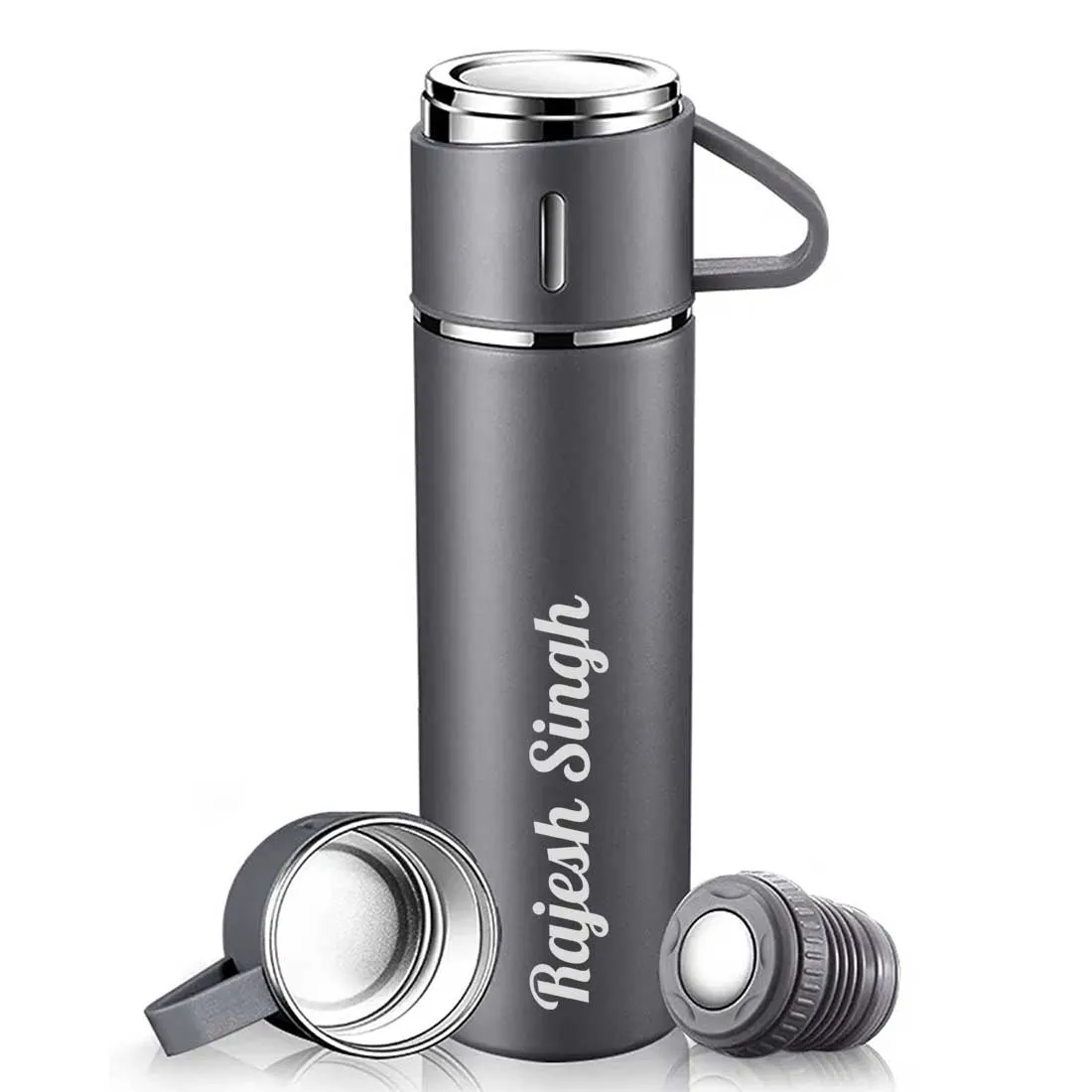 Personalized Thermos Cup For Tea Flask Gift Box Set Stainless Steel Flask - Add Name