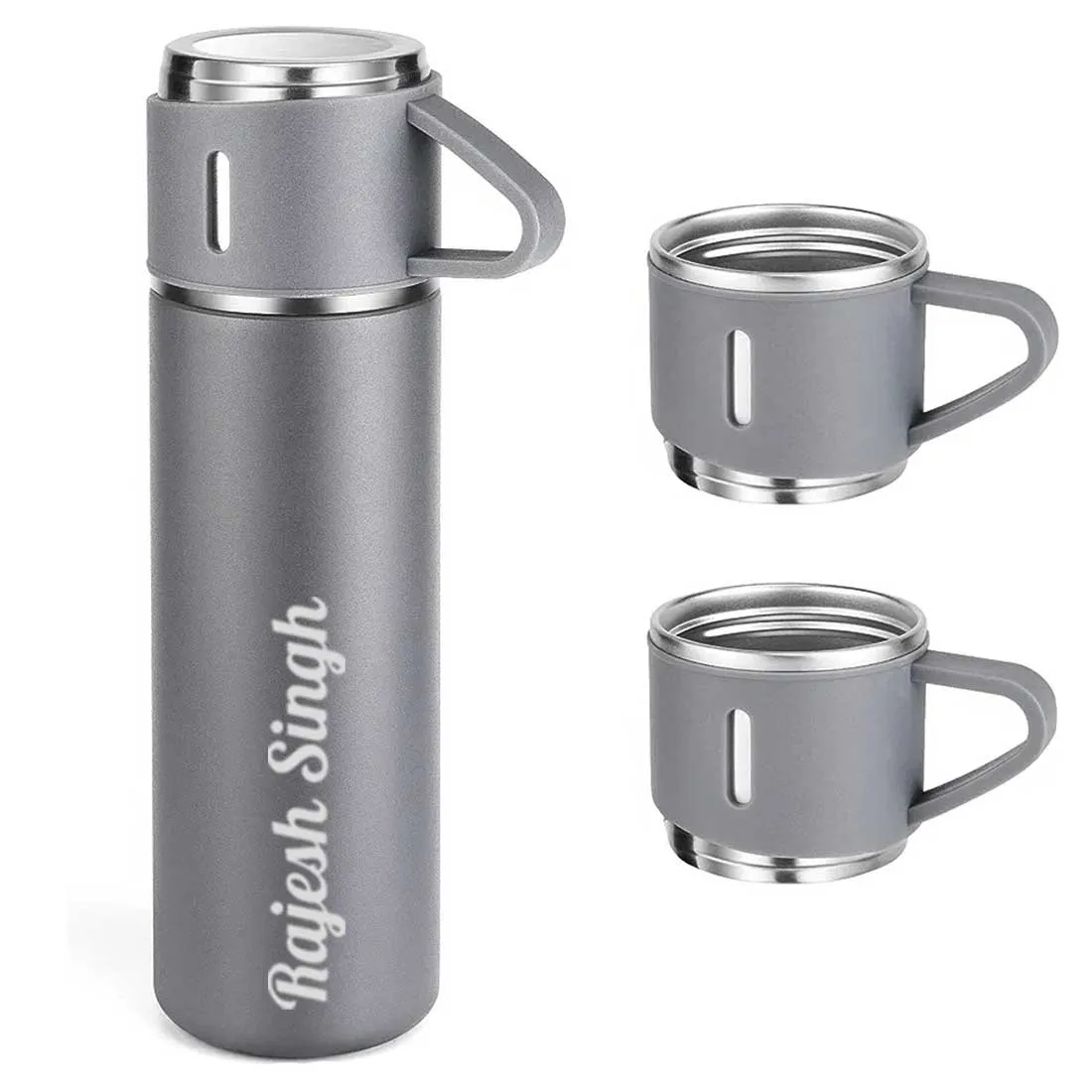 Personalized Thermos Cup For Tea Flask Gift Box Set Stainless Steel Flask - Add Name