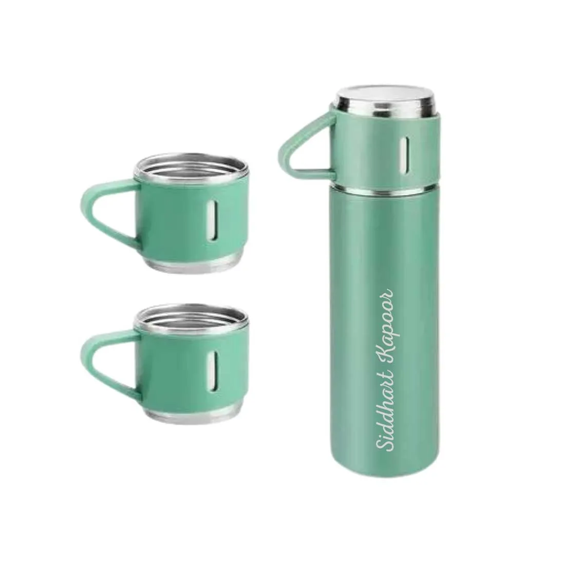 Personalized Thermos Cup For Tea Flask Gift Box Set Stainless Steel Flask - Add Name