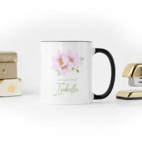 Pink Blooms Custom Mug