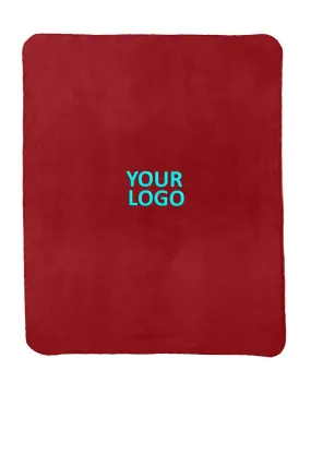 Port Authority - Value Fleece Custom Blankets with Strap, Red