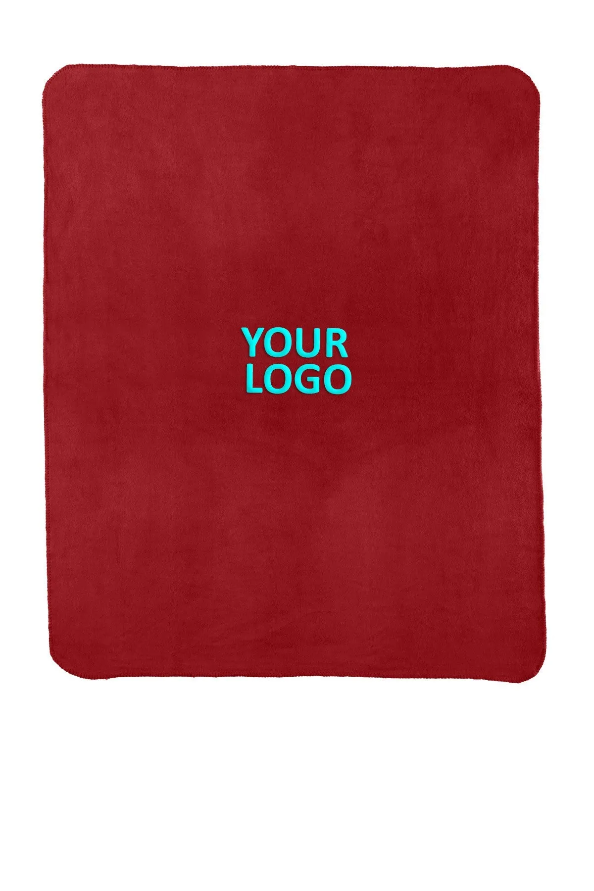 Port Authority - Value Fleece Custom Blankets with Strap, Red