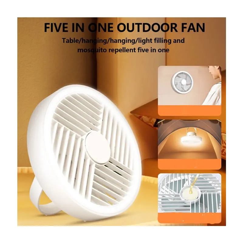 Portable 2 In 1 Led Light Camping Fan Ry-2301