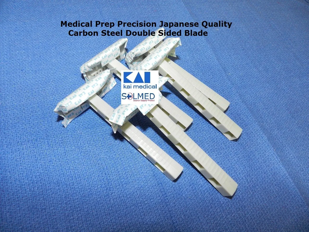 RAZORS MEDICAL SURGICAL PREP DOUBLE EDGE BLADE DISPOSABLE CARBON STEEL X 5