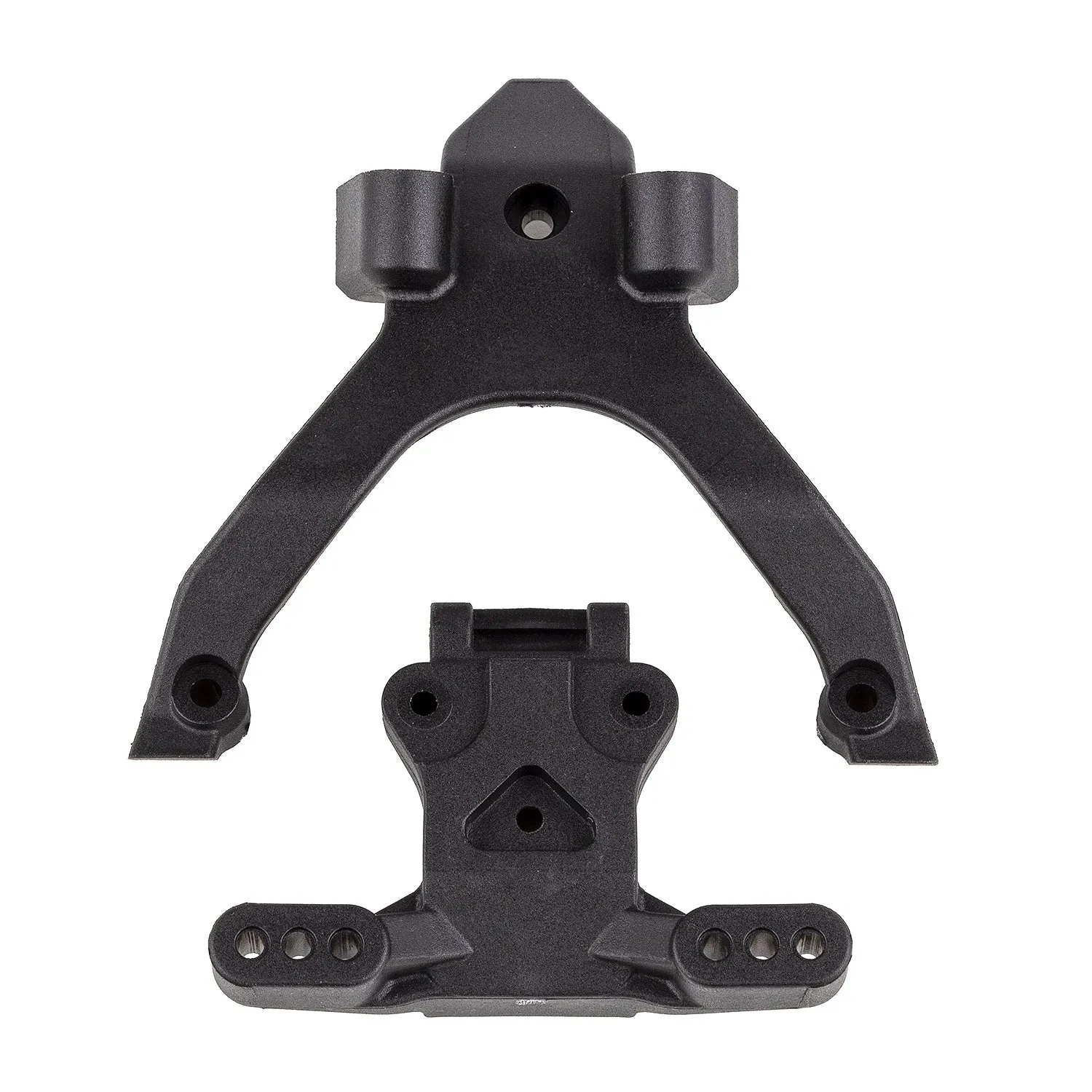 RC10B7 FT Top Plate and Ballstud Mount, carbon (ASS92404)