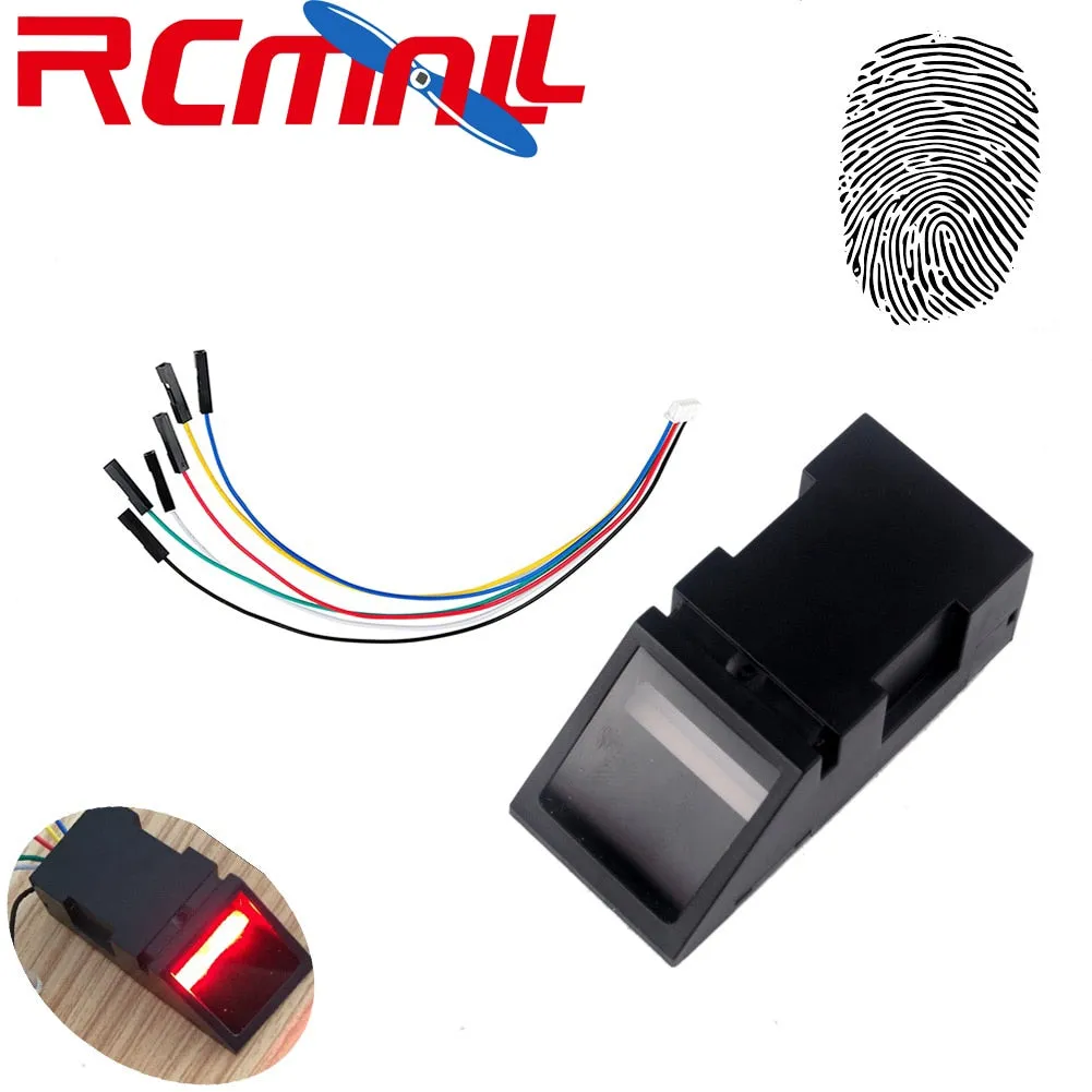 RCmall Optical Fingerprint Reader Sensor Module for Arduino Mega2560 UNO R3 51 AVR STM32 Red Light O40 DC 3.8-7V FZ2904