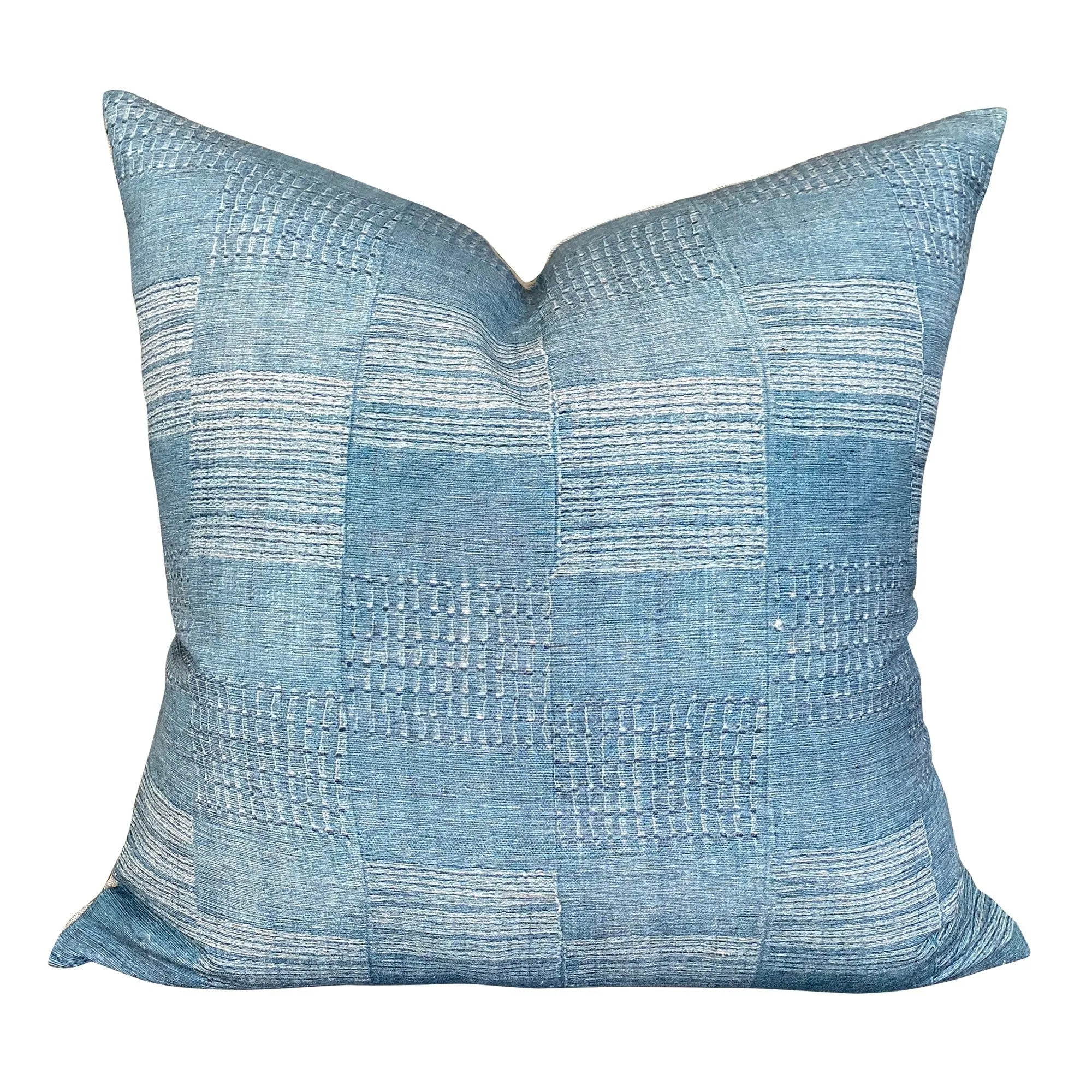 READY TO SHIP Designer Jennifer Shorto Simoun in Blue  Pillow Cover