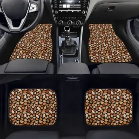 Red Leaves Car Floor Mats - 4Pcs