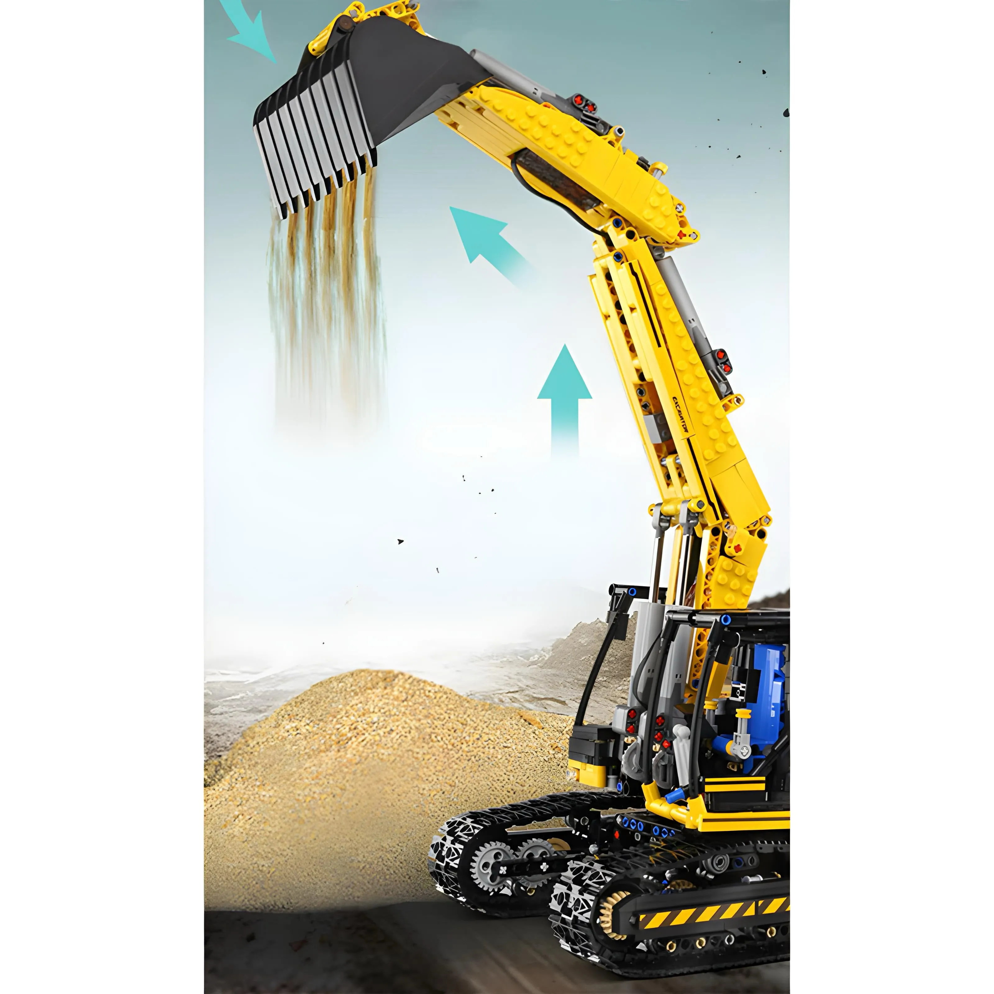 REMOTE CONTROLLED DIGGER | 1830PCS