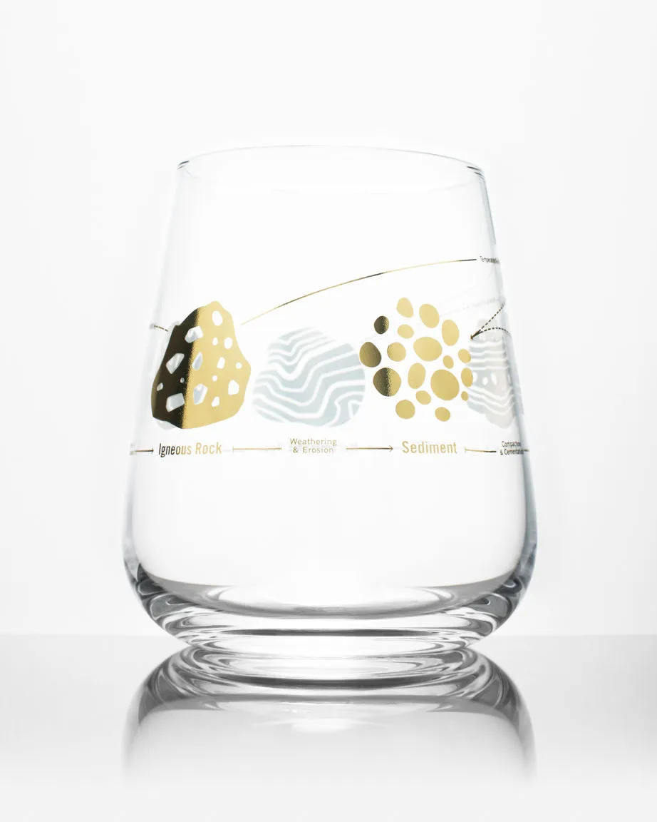 Rock Cycle Wine Glass