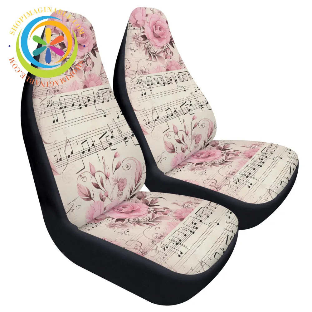 Romantic Melodies Cloth Car Seat Covers