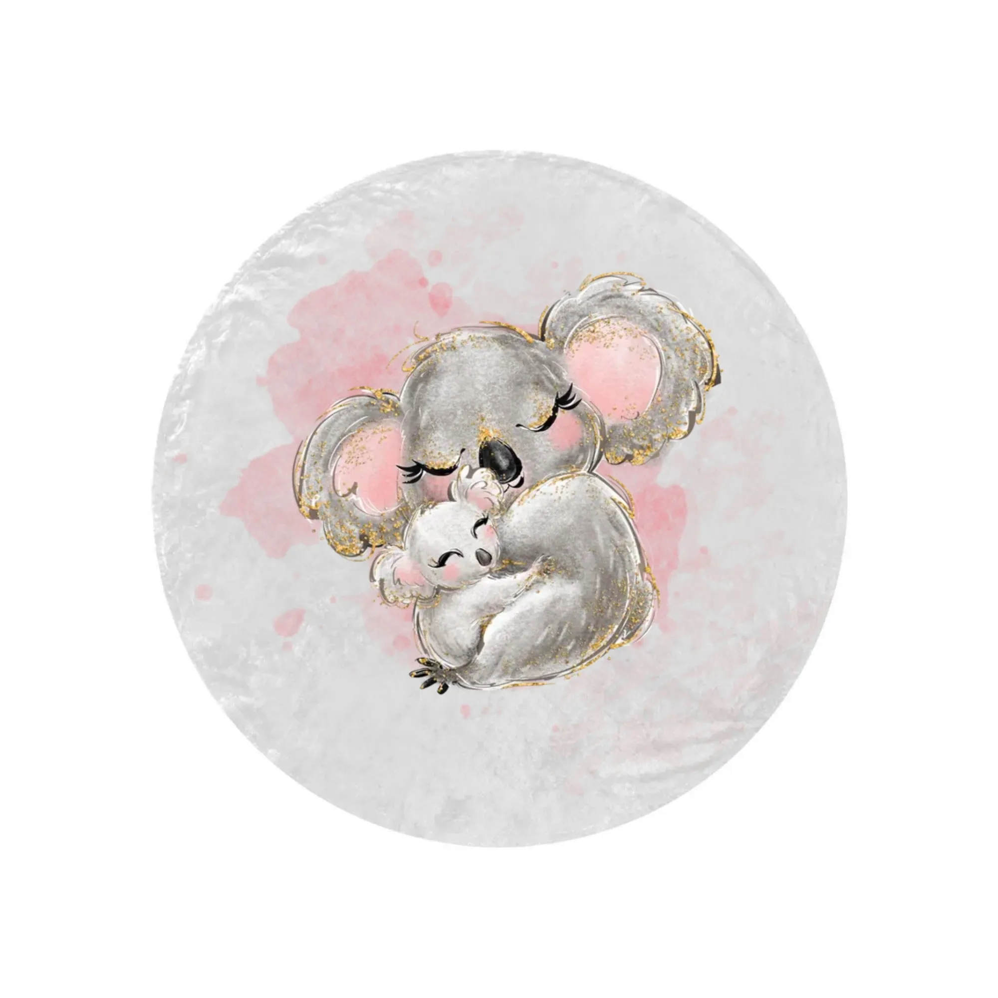 Round Blanket Personalised Koala