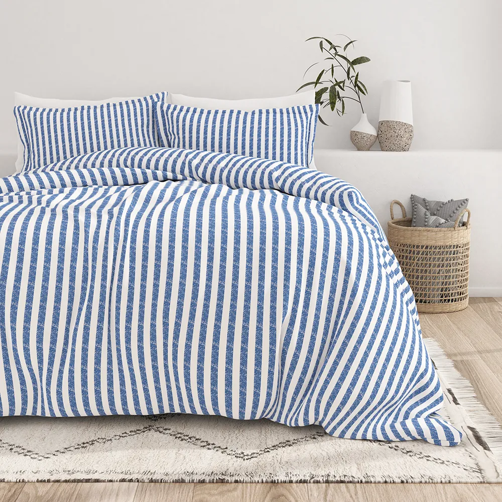 Rugged Stripes Pattern 3-Piece Duvet Cover Set