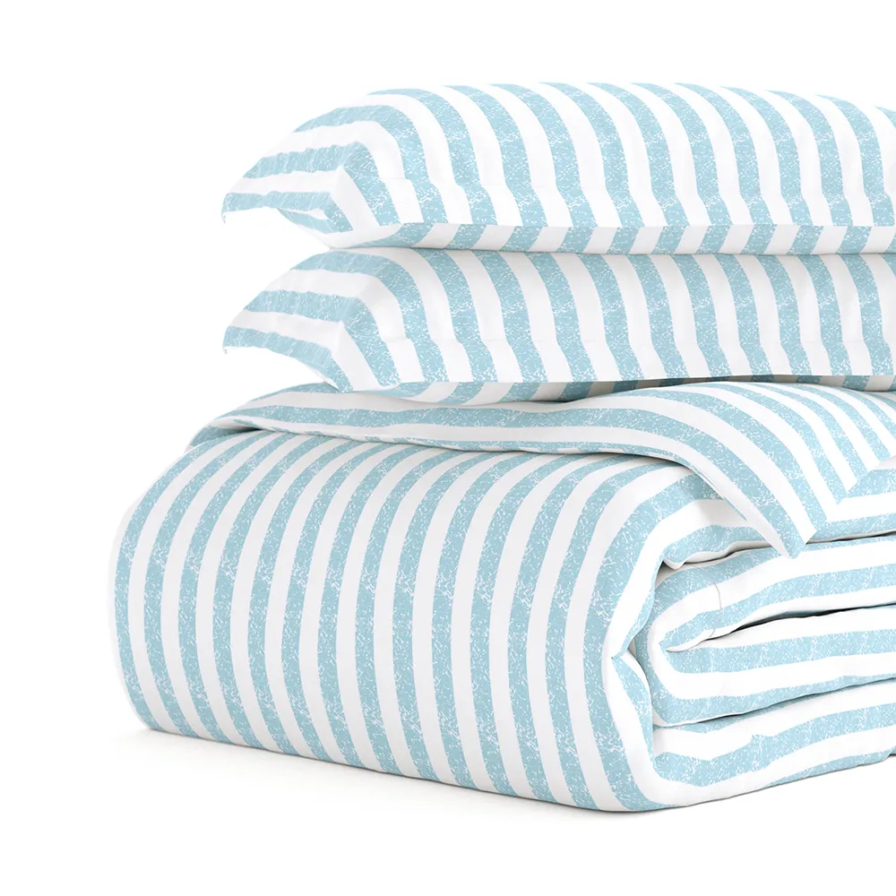 Rugged Stripes Pattern 3-Piece Duvet Cover Set