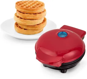 SHOPOGENIX 3 in 1 Mini Waffle Maker Machine 4 Inch- 350 Watts: Stainless Steel Non-Stick Electric Iron Machine for Individual Belgian Waffles, Pan Cakes, Small waffle Maker for Home Waffle.