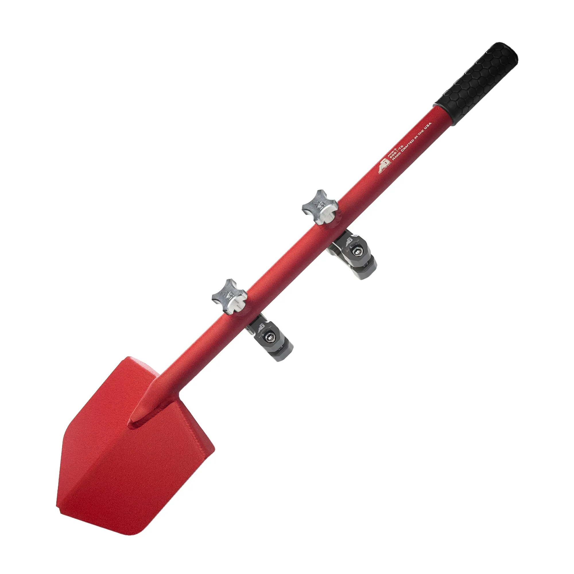 Shovel / Mount Combo - Red LONG Shovel / Grey UMD with Knobs