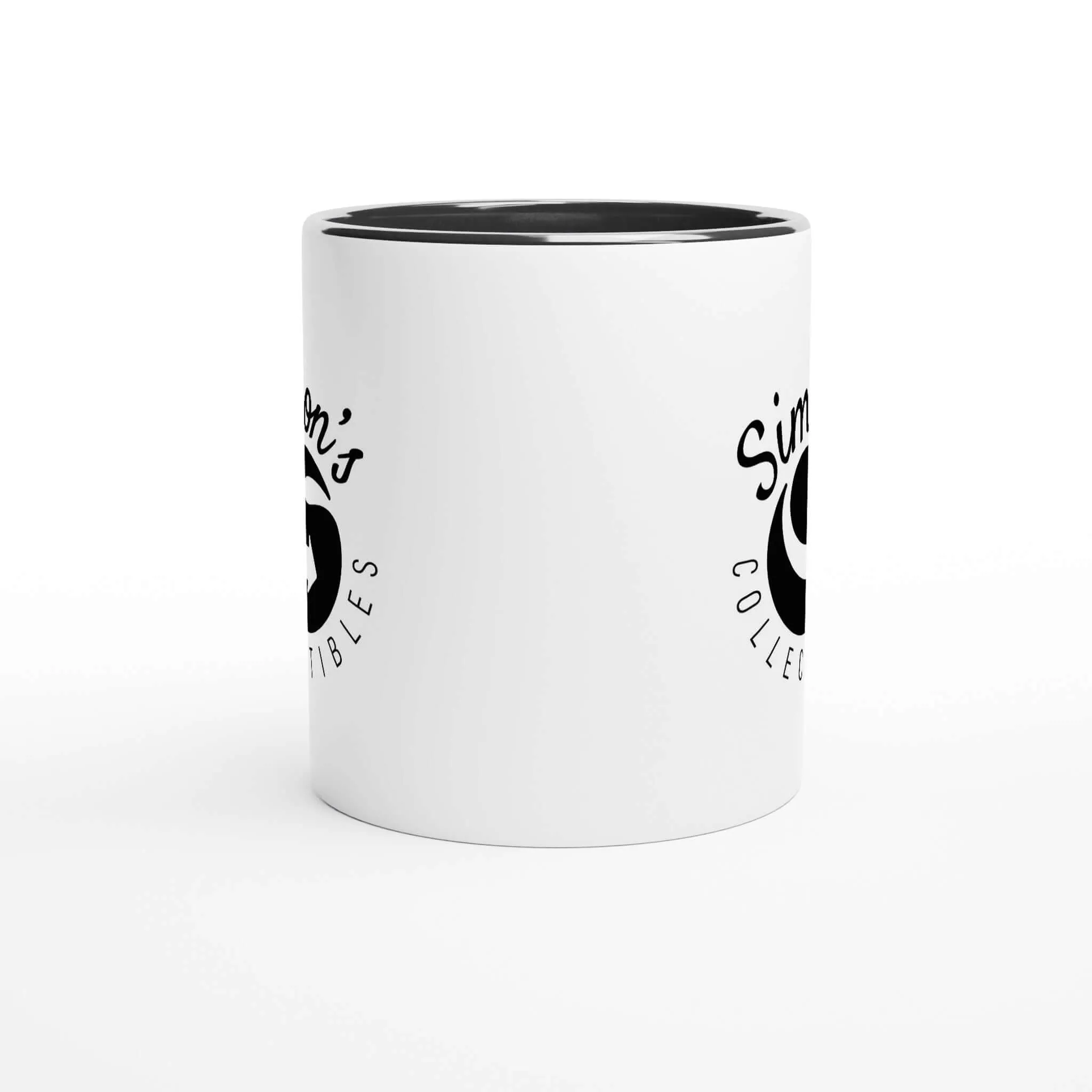 'Simon's Collectibles' White Ceramic Mug