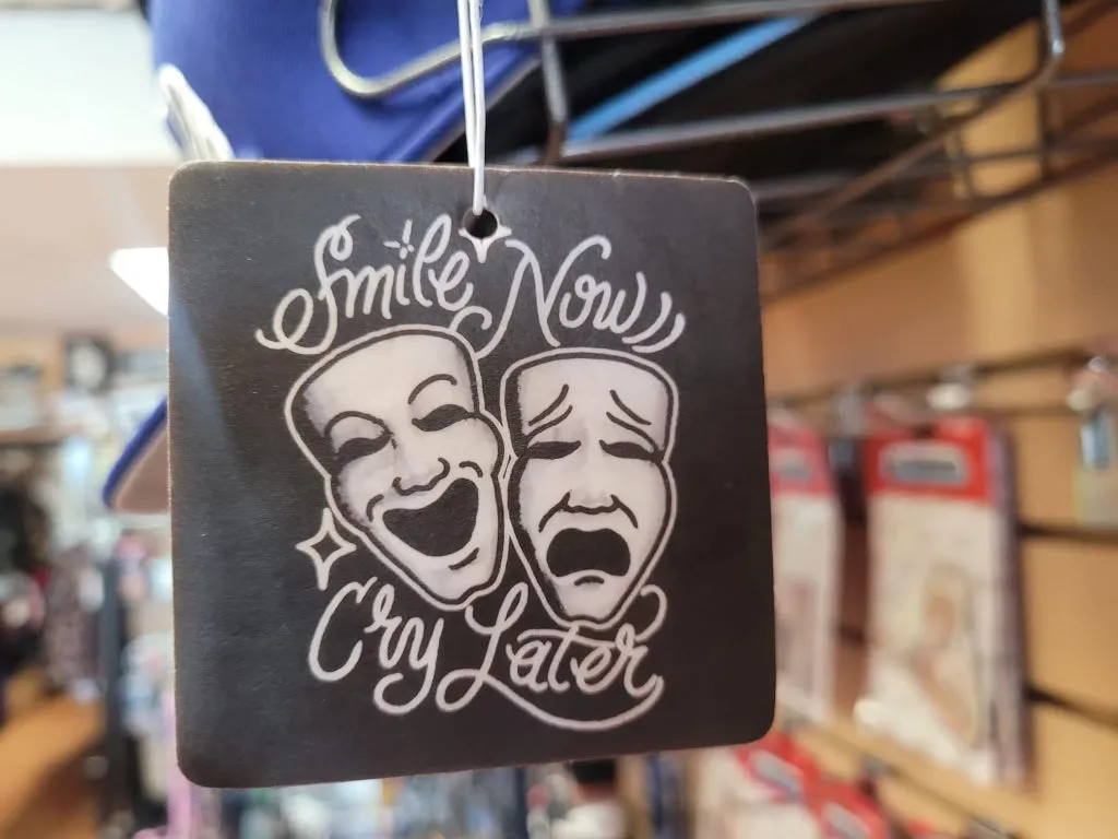 Smile Now Cry Later air freshener