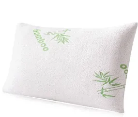 Soft Plush Bamboo Memory Foam Support Pillow