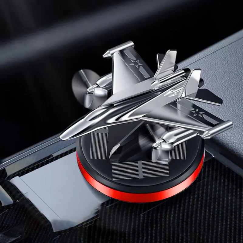 Solar-powered airplane-shaped car air freshener