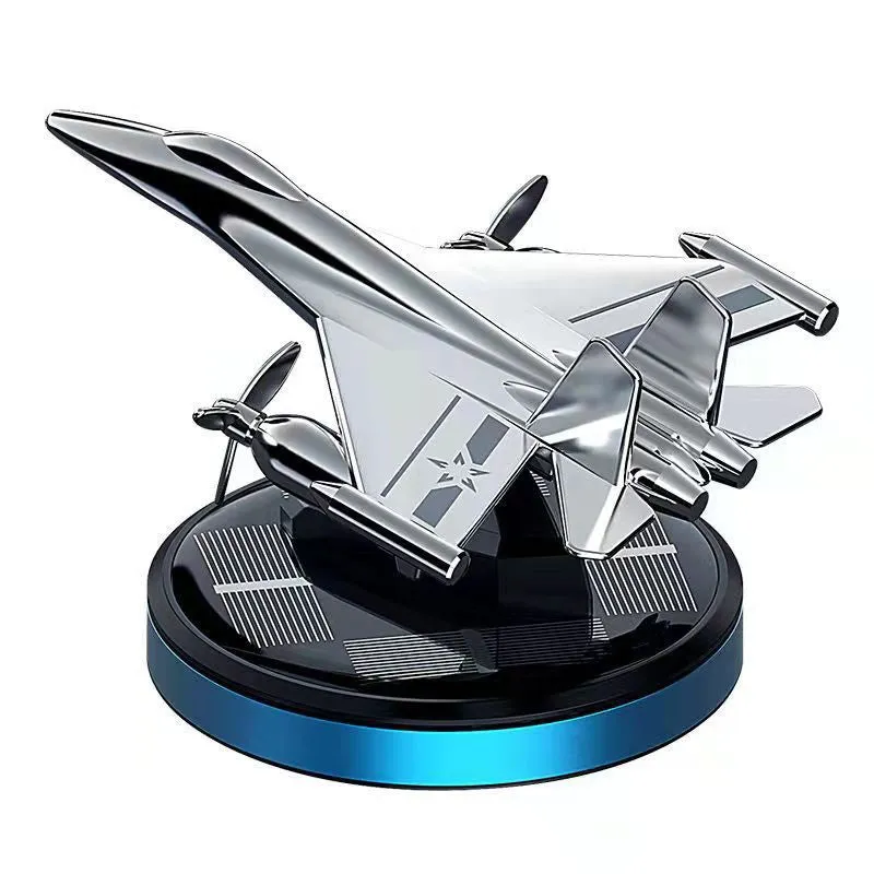 Solar-powered airplane-shaped car air freshener