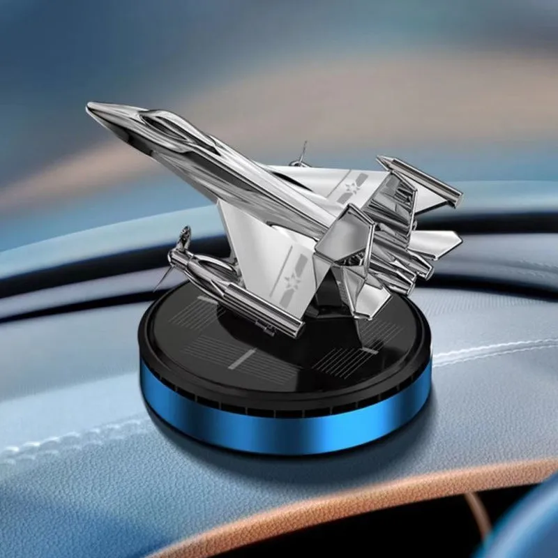 Solar-powered airplane-shaped car air freshener