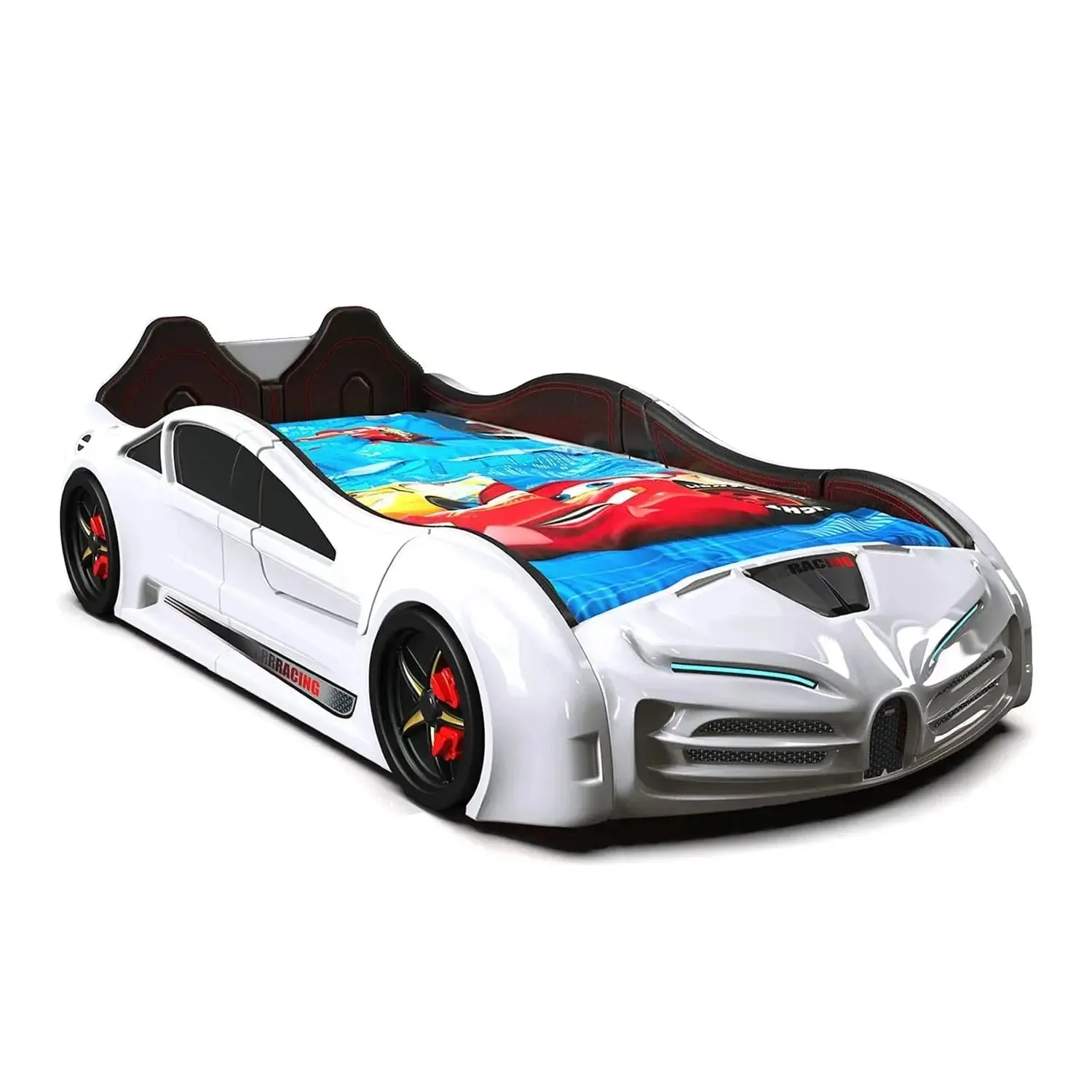 SPEEDY RX Twin Race Car Bed with LED Lights & Sound FX