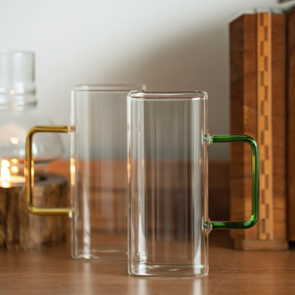 Square Glass Mugs