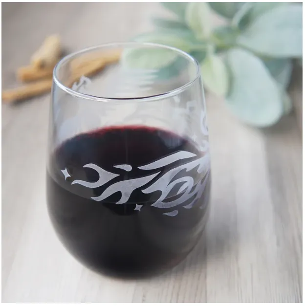 Stemless Wine Glass - Phoenix by Bread and Badger