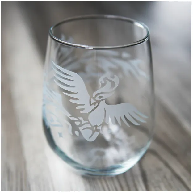 Stemless Wine Glass - Phoenix by Bread and Badger