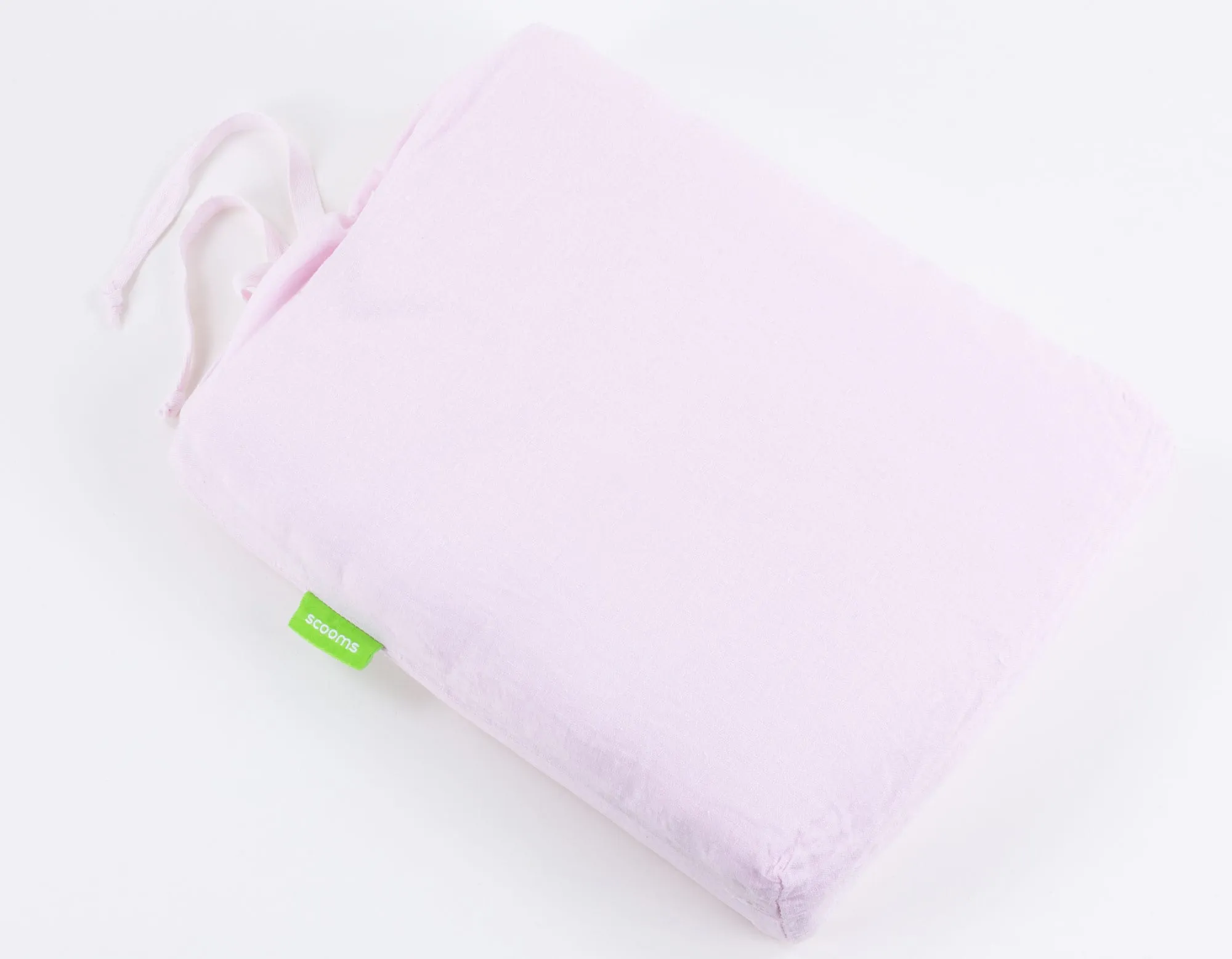 Super King Size Linen Fitted Sheet - Soft Pink