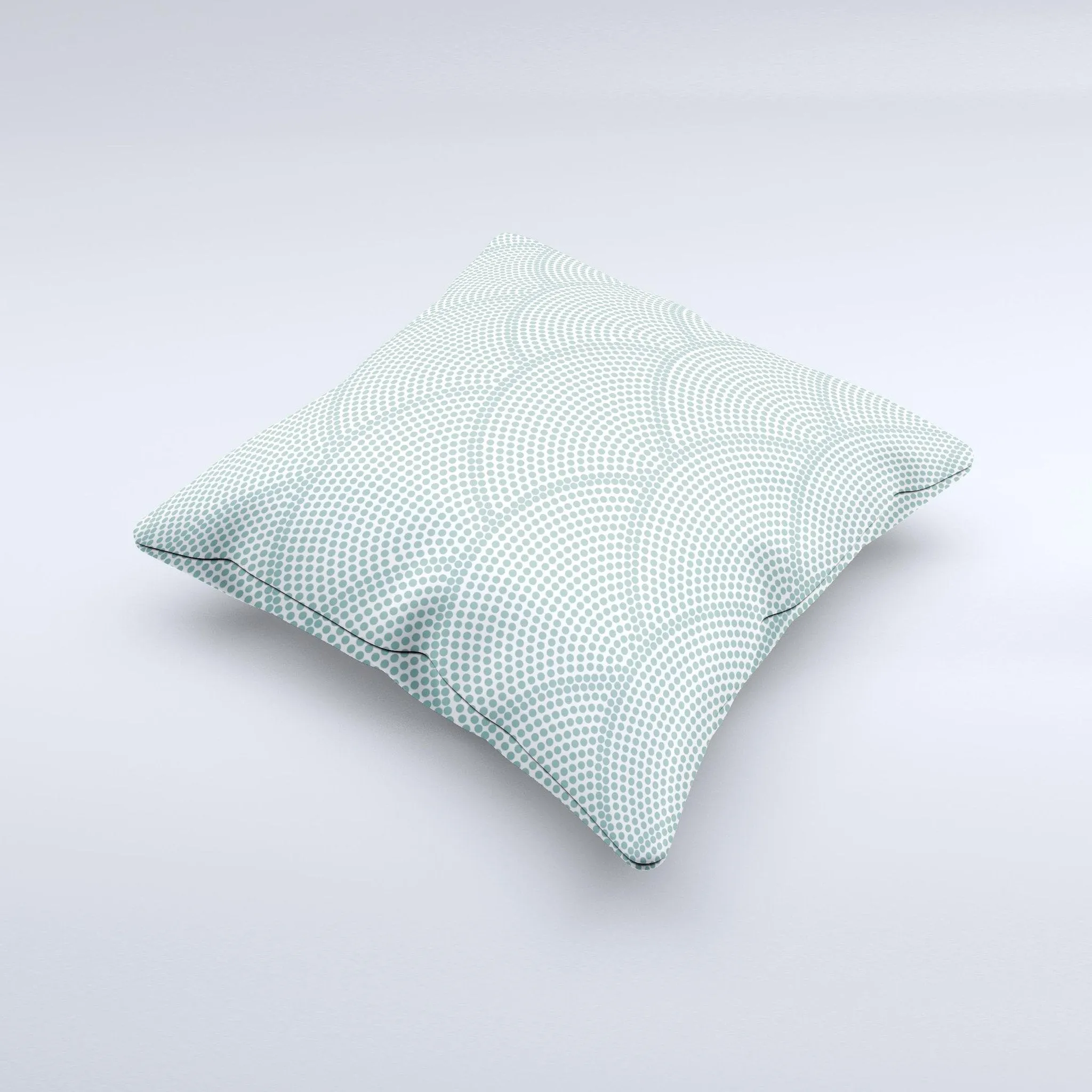 Teal Pattern Decorative Throw Pillow