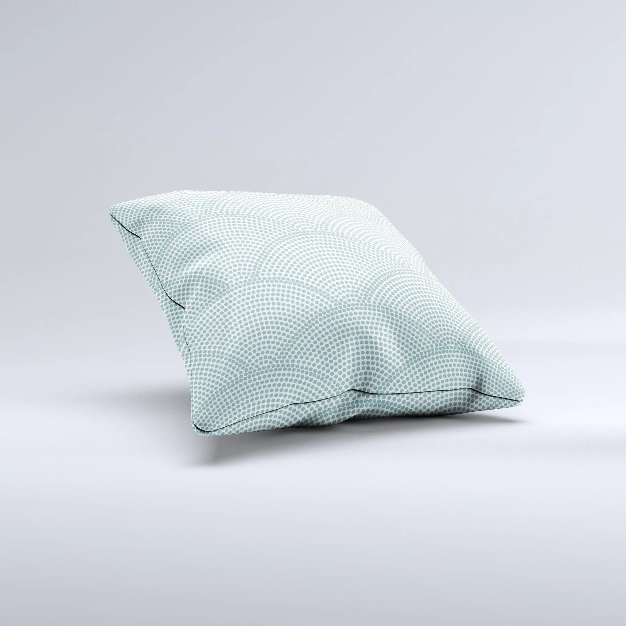 Teal Pattern Decorative Throw Pillow