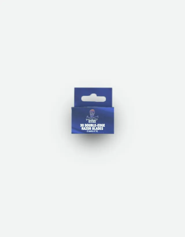 The Bluebeards Revenge - 30 Double-Edge Razor Blades, (3 pack of 10)