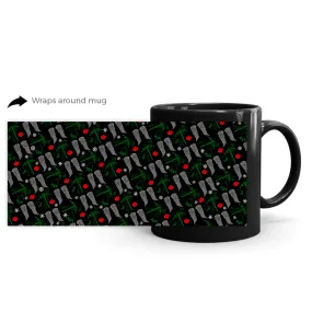 The Walking Dead Icons Holiday Black Mug