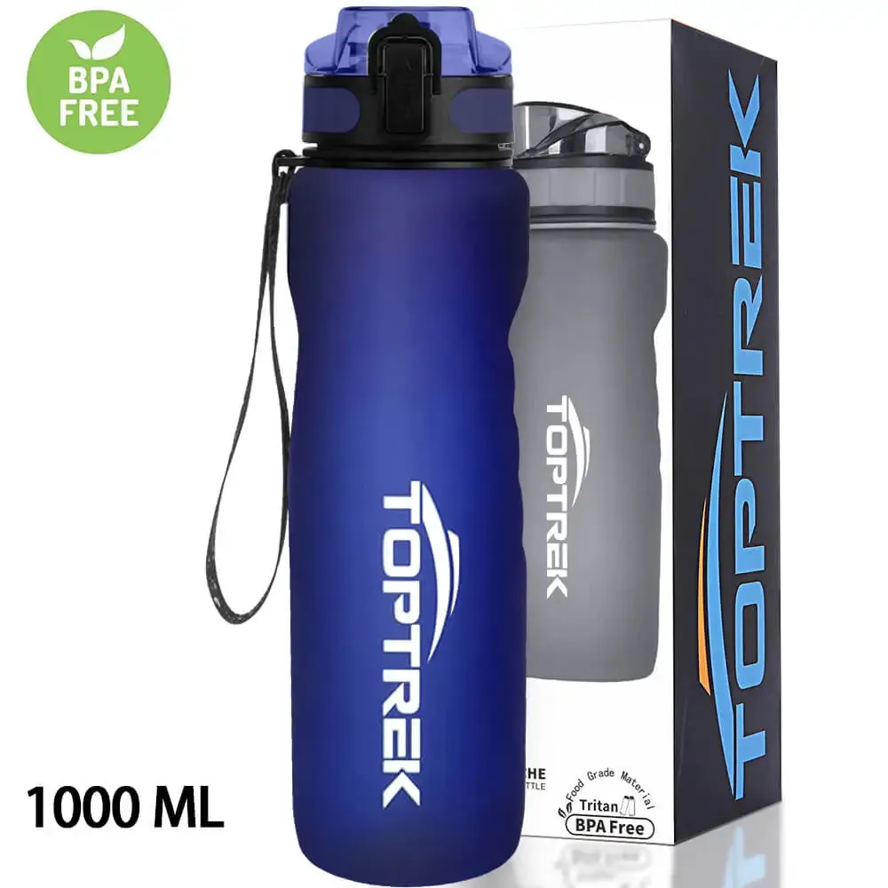 Toptrek Sports Water Bottle Outdoor Sport Drinking Water Leak Proof