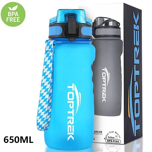 Toptrek Sports Water Bottle Outdoor Sport Drinking Water Leak Proof